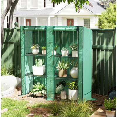 Three-Tier Mini Greenhouse - Green