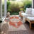 Lyra Orange Washable Indoor-Outdoor Rug - -921920515