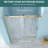 48 - 48.8" Installation Width Single Shower Door, 8Mm Tempered Glass, Gold Frame, Reinforced Base, Waterproofing