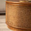 Table basse en rotin Boho-Chic avec couvercle de rangement amovible, aucun assemblage requis