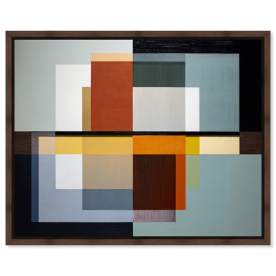 "Form Factor II", reproduction d'art sur toile encadrée par Art Remedy, cadre en noyer, 45 x 36