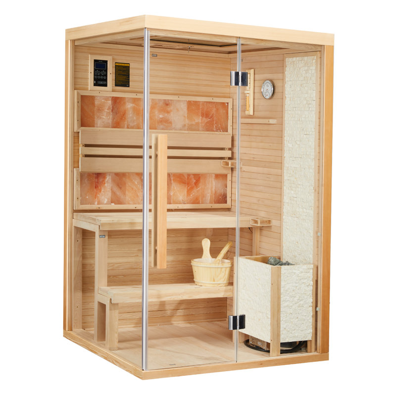 Steam Sauna, Traditional Sauna For Home, Home Spa Sauna With Bluetooth Speaker, Chromotherapy Lighting + Red Light Function