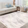 Machine Washable Rug with Rubber Backing for Living Room Modern Non-Slip Dining Room Rug Easy-Cleaning Floor Carpet for Bedroom Office Playroom