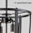 5-Light Dimmable Black Urn Cage Farmhouse Chandelier Pendant Light-734734655