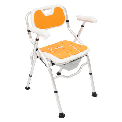 Chaise de douche réglable en hauteur pour personnes âgées, chaise de chevet avec accoudoirs et dossier, siège de douche avec accoudoirs