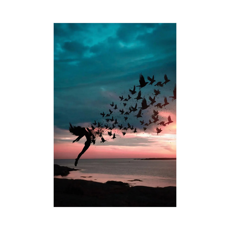 Freedom 1 Piece Wrapped Canvas Wall Art, 30.48 cm H x 45.72 cm W