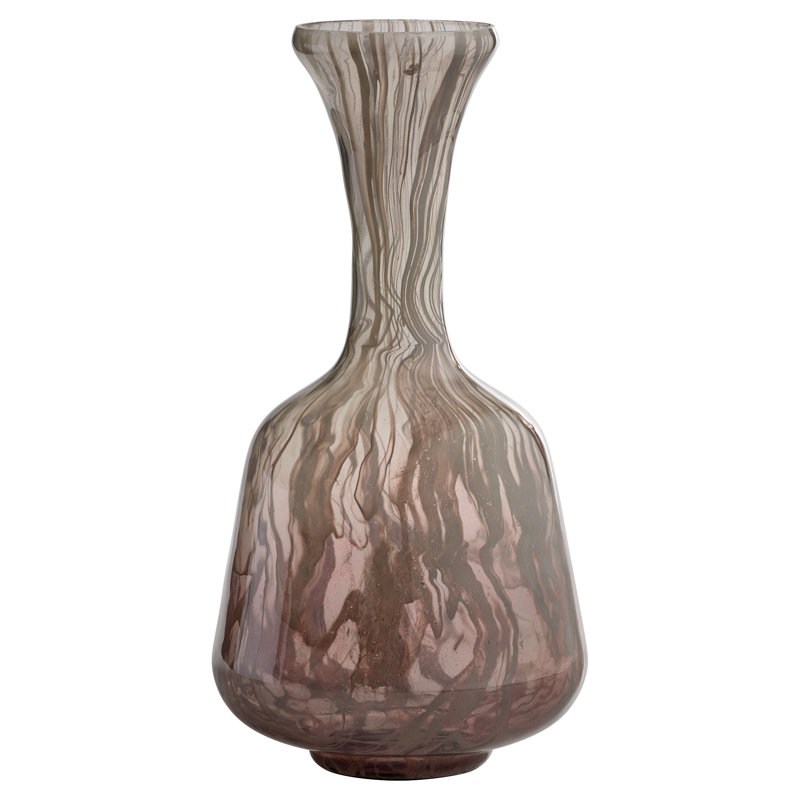 Billow Handmade Glass Table Vase, 17.75" H x 9" W x 9" D