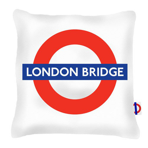 London Bridge Tube Station London Transport Cushion