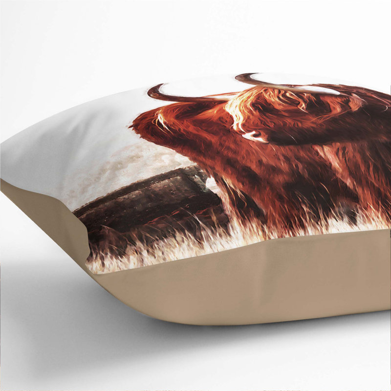 Square Throw Cushion, Stone, 40cm H x 40cm W x 15cm D