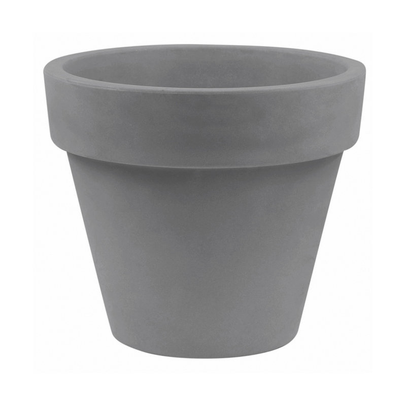 Pot à fleurs en résine Maceta, Acier, H 16,75 po x l 19,75 po x P 19,75 po