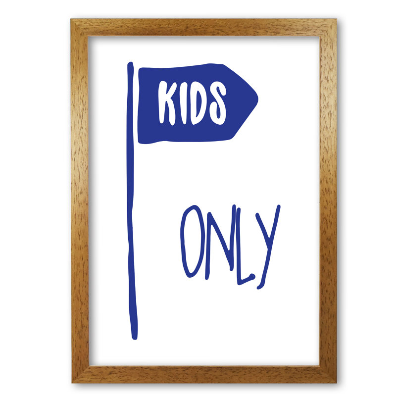 Kids Only - Print, Honey Oak Frame, 42 cm H x 30 cm W x 5 cm D