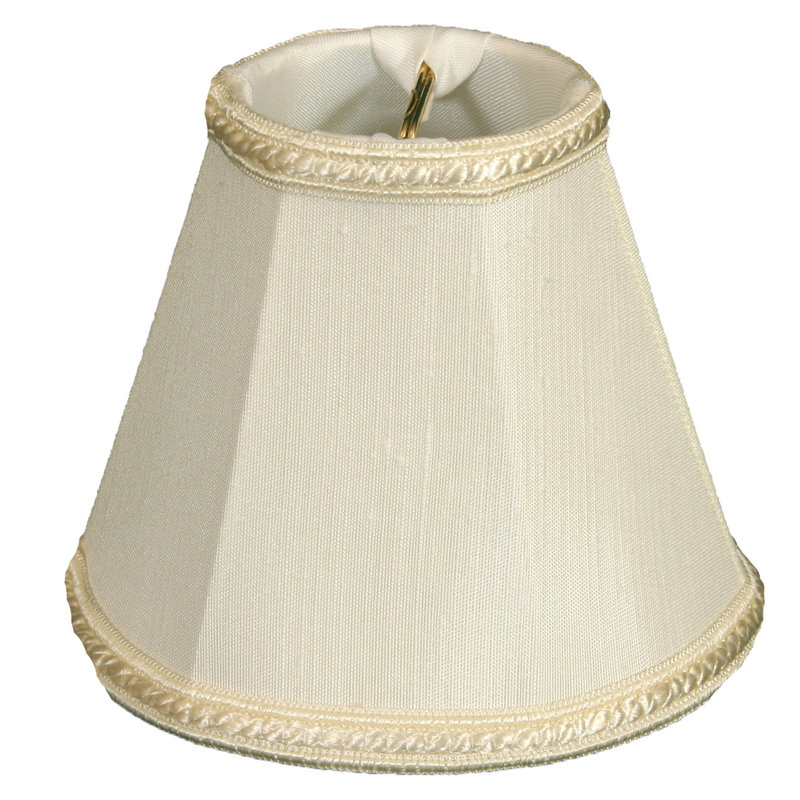 4.5'' H Silk Empire Candelabra Shade, White