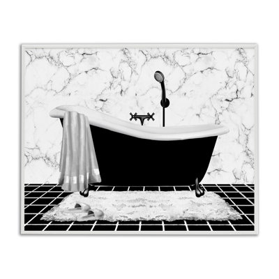 Art de giclée en marbre à motif de baignoire par Conrad Knutsen