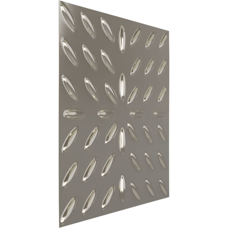 Panneau mural décoratif 3D Blaze 19 5/8 po x H 19 5/8 po EnduraWall, métallique (couvre 2,67 pieds carrés)