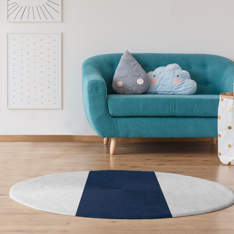 Chenille Indoor Rug, Round 5'