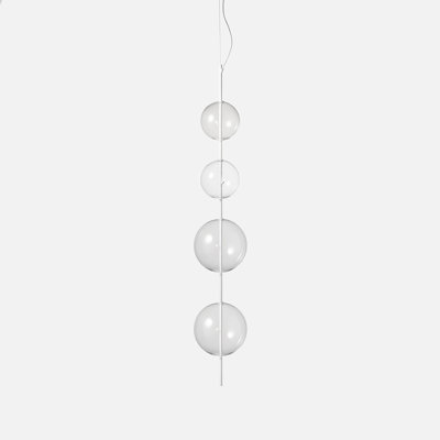 Noir | Petit luminaire suspendu avec rallonges (petit, grand, grand)