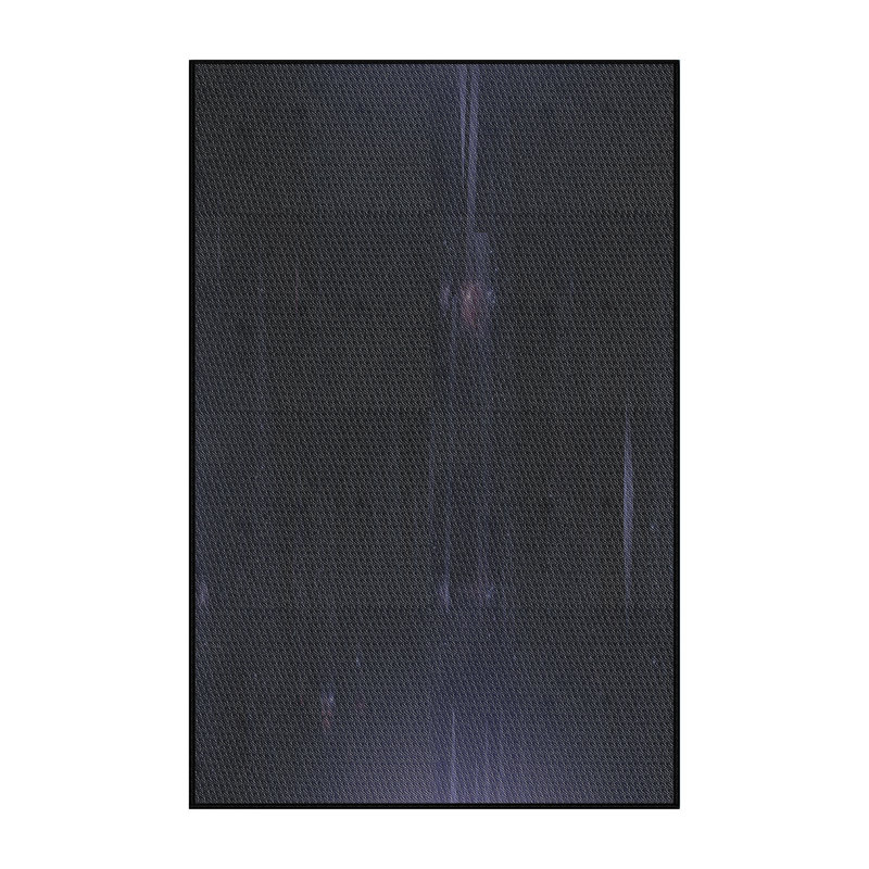 Tapis noir Power Loom, Rectangle 6 pi x 9 pi