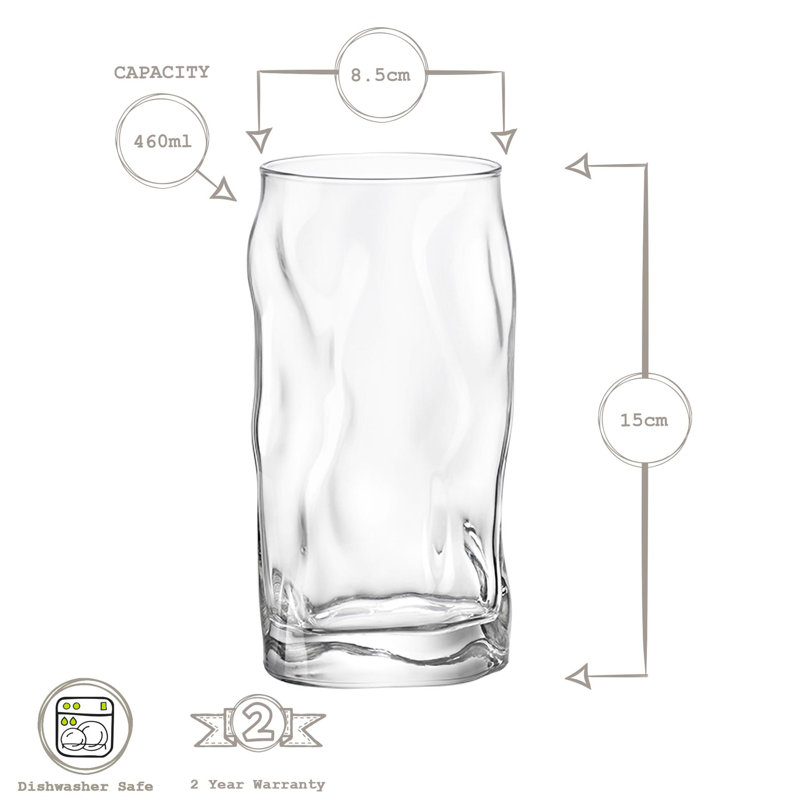 Sorgente Highball Glasses - 460ml, 12