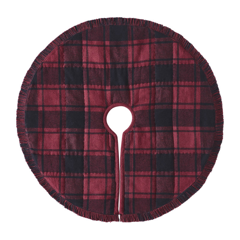 Cumberland Red and Black Plaid 24" Diameter Tree Skirt