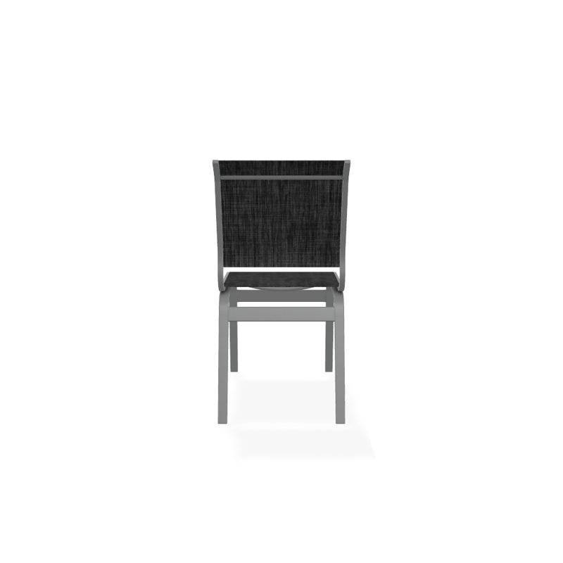 Chaise d'appoint de salle à manger Hiraku, Graphite texturé, Ombre Augustine
