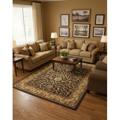 Destene Performance Wool Floral Indoor Rug
