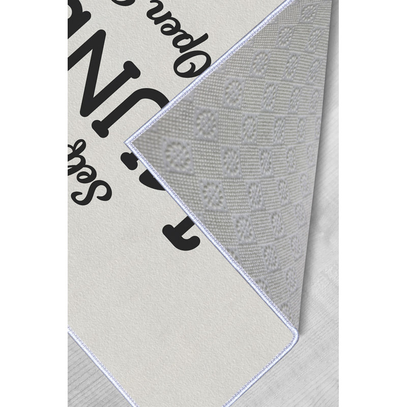 Stylish Hall Carpet (2.6 x 4.9 ft), 100% Polyester, 0.3 in Pile Height | Non-Slip PVC Dot Underside, 3D Digital Printing | Machine Washable, Durable & Easy Care, Perfect for Entryways & Living Rooms