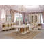 Armoire de rangement en or blanc et ivoire
