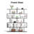 62.6" H Geometric Bookcase 5 Tier S-Shaped Room Divider Bookshelf-841778648