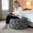 Ottoman Velvet Gray