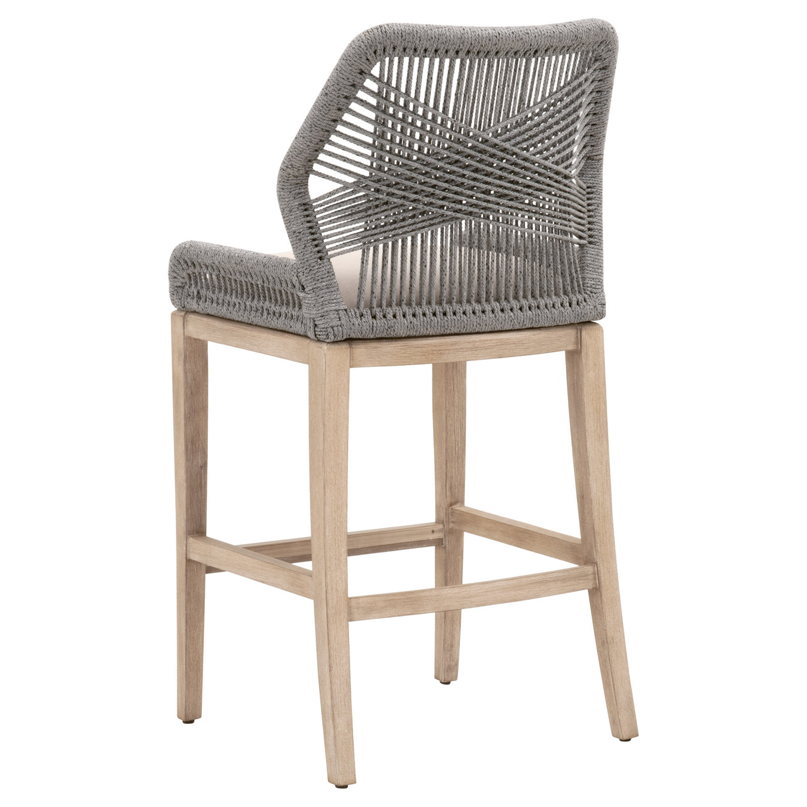 Mitali Bar & Counter Stool, Platinum, Bar Stool (30" Seat Height), Light Gray
