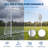 Soccer Goals for Backyard Soccer Goal 12x6 FT, Large Metal Soccer Goal with 2" Steel Goal Post and High-Density Net, Outdoor Practice Equipment for Youth Adults and Kids, White