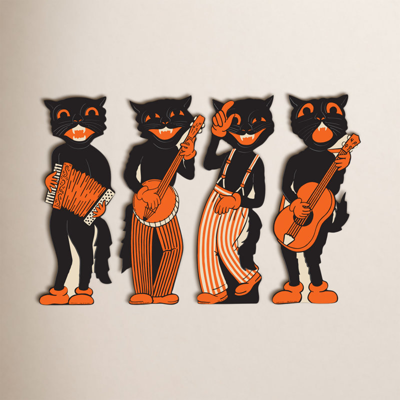 Scat cat band découpes Halloween-Vintage