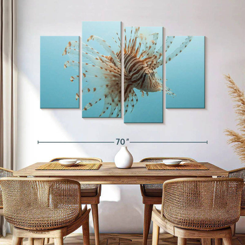 Underwater Lionfish Figure, H 42 po x l 68 po