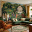 Papier peint traditionnel vert avec paysage traditionnel-99094372-99094370