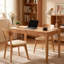 Bureau en bois massif avec tiroirs (y compris la table basse)