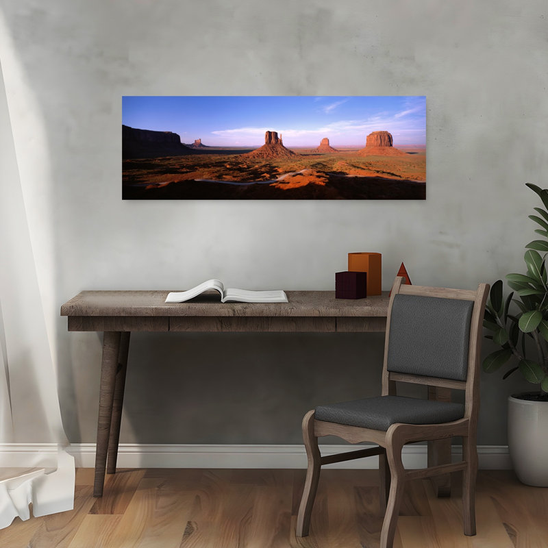 Monument Valley Tribal Park Arizona USA by Collezione Panoramica - Wrapped Canvas Panoramic Print, 30.48 cm H x 91.44 cm W