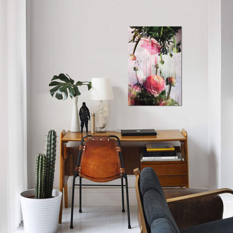 « buttercupss », reproduction d’impression sur toile, H 40 po x l 26 po x P 1,5 po, Toile tendue, Pas de tapis