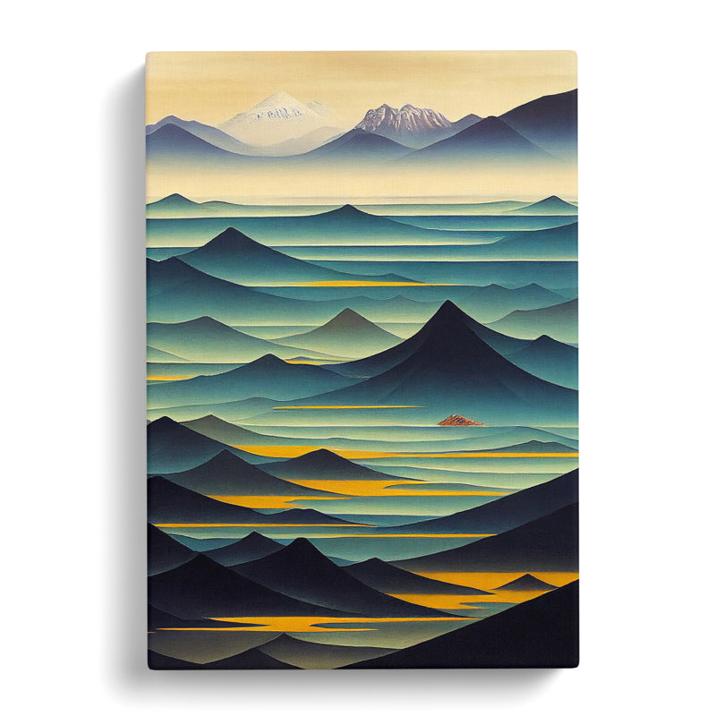 Seascape Painting Tibetan Art - Wrapped Canvas, 60cm H x 40cm W x 3cm D