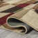 Kehoe Retro Diamonds Geometric Red/Brown/Cream Rug