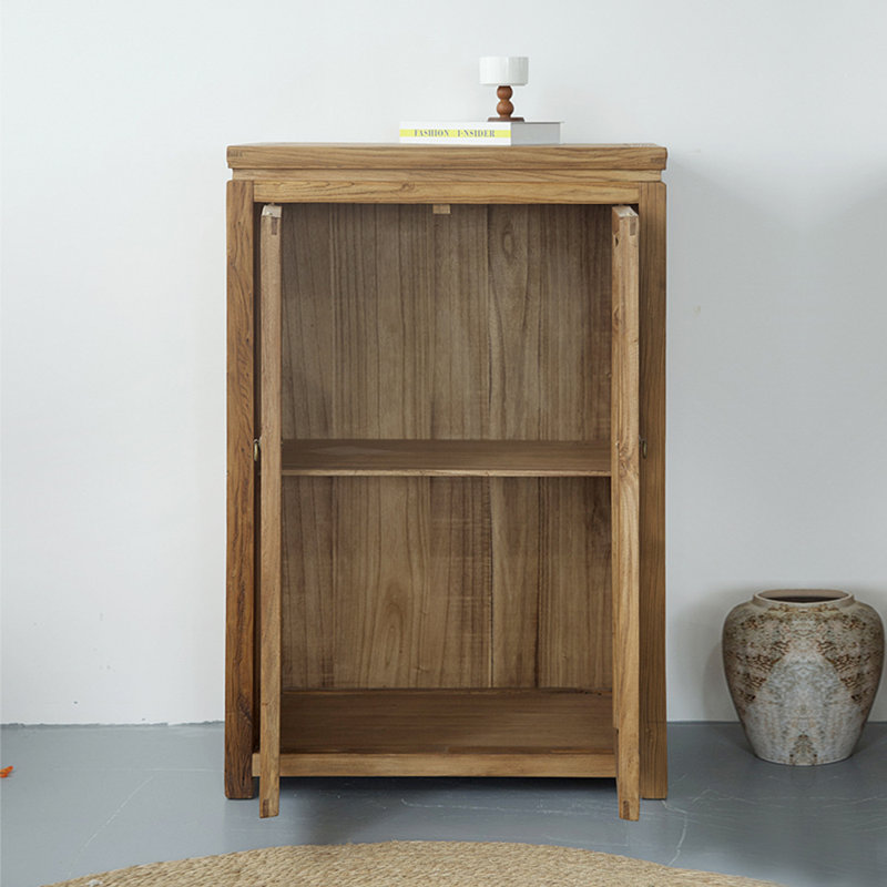 Armoire d'entrée en orme massif