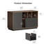 Armoire de rangement moderne avec tiroir, tablettes réglables et rangement ouvert pour bureau personnel C 39 po-500509732