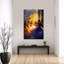 Art mural abstrait coloré et vibrant avec jupes dansantes-129151209