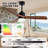 52 in. 3-Blade Wood Low Profile Standard Ceiling Fan with Integrated LED, Brushed Nickel, with Romote Control-199265908