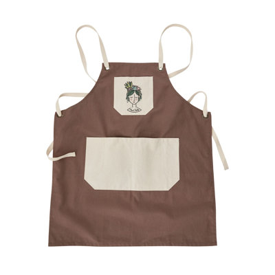 Articia No Pattern Cotton Bib Apron