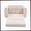 Canapé-lit convertible, canapé-lit double extensible, canapé-lit convertible 2 en 1, canapé-lit escamotable avec coussins pour le salon de la chambre à coucher