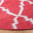 Stahl Hand Woven Flat Weave Wool/Cotton Geometric Rug in Red/Ivory-919658324