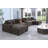 7 Piece Upholstered U-shape Sectional with Cup Holders & Charging & Storage-847251214