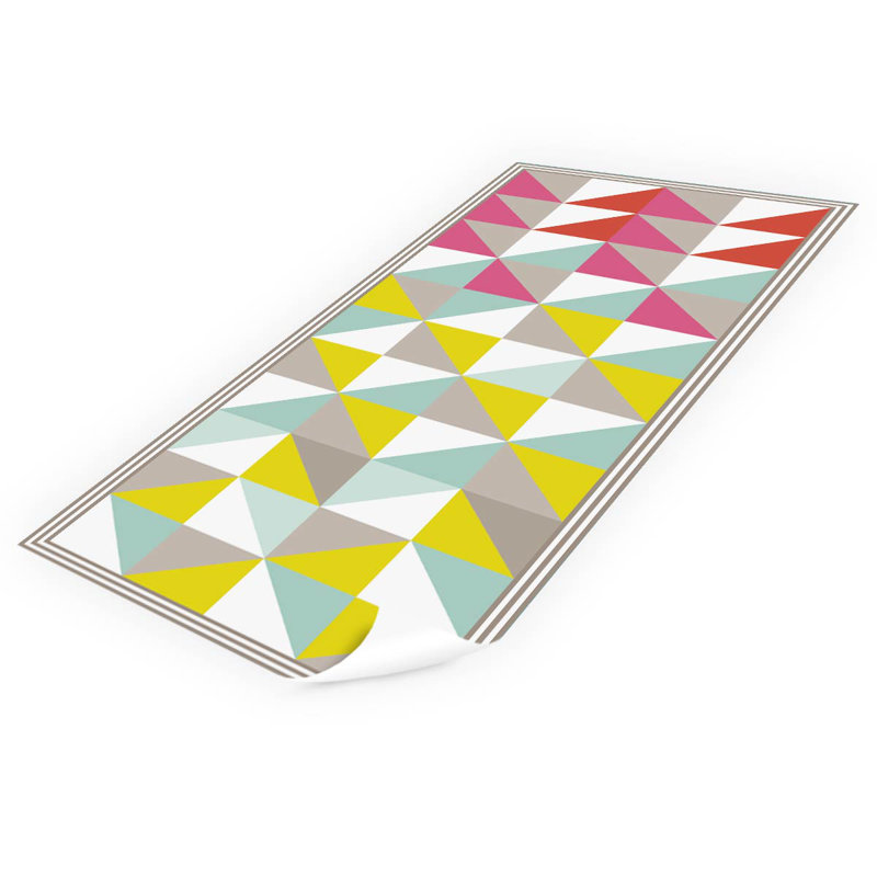 Edie Non-Slip Geometric Indoor Doormat, 180 x 68 cm