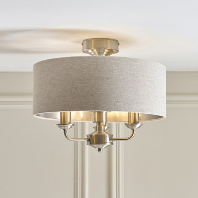 Linen Flush Mount