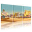 Ensemble de 3 toiles murales représentant la ligne d'horizon de Las Vegas-1217787743
